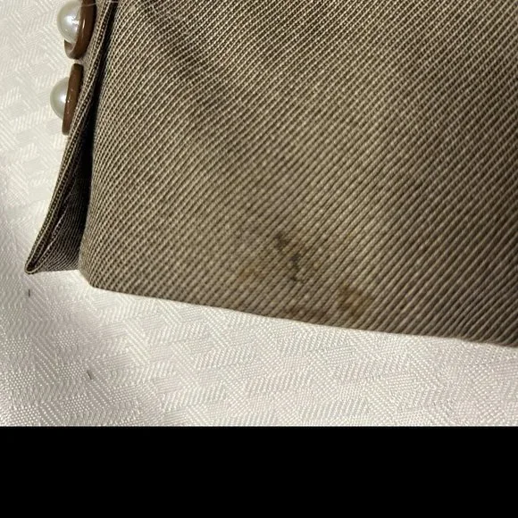 Upcycled Embellished Ankara/Sequin Lace/Rhinestone Blazer Wool M - Picture 11 of 11